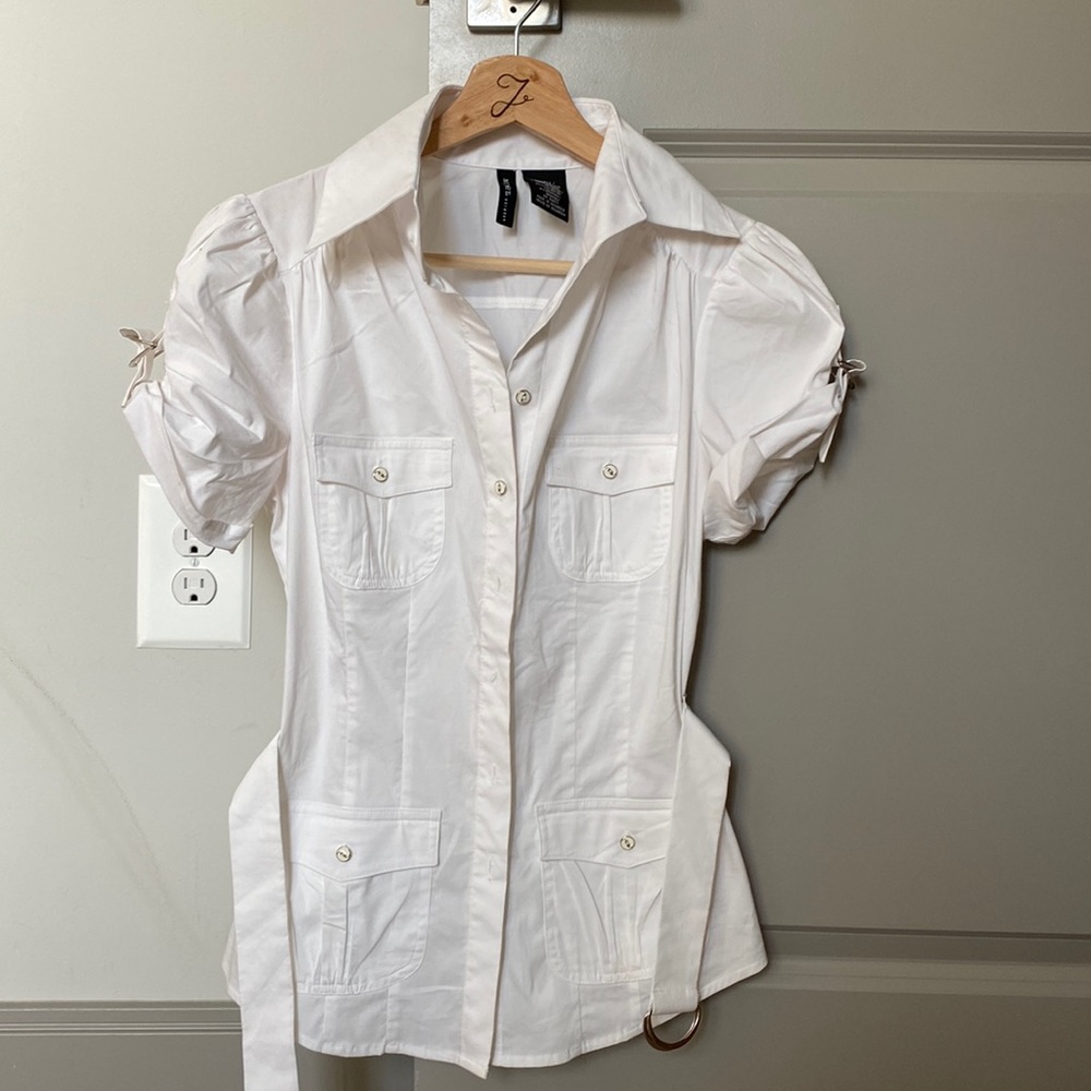mixit stretch- white blouse